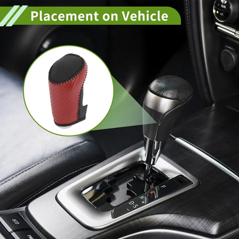 Chevrolet Malibu Red Carbon Fiber Car Gear Shift Knob Cover