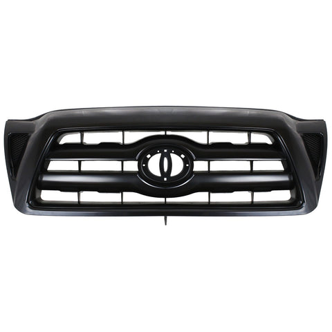 Grille For 2005-2011 Toyota Tacoma Black Shell Plastic