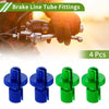 Motorcycle 4 Pcs M10 Aluminum Motorcycle Clutch Brake Cable Adjuster Screw