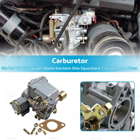 VW Volkswagen 34 Pict-3 Carburetor with 12V Electric Choke