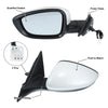 Honda Accord Left Side Door Mirror Assembly White (2018-2022)