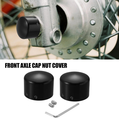 Harley-Davidson Dyna 2 x Front Axle Nut Covers Axle Cap
