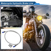 Motorcycles 120cm / Motorcycle Brake Clutch Oil Hose Line Silver Tone