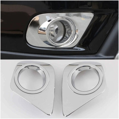Dodge Journey ABS Chrome Front Fog Light Frame Lid Cover Trim (2011-2018)