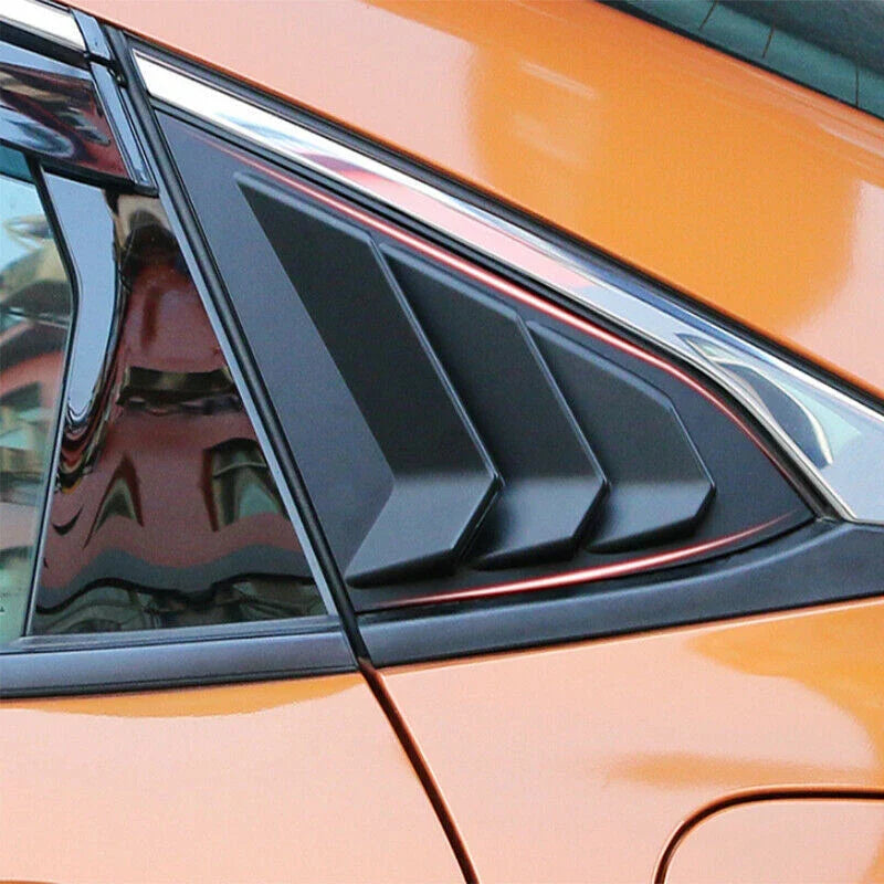 Honda Accord 2 x Matte Black Side Vent Window Quarter Louvers (2018-2021)