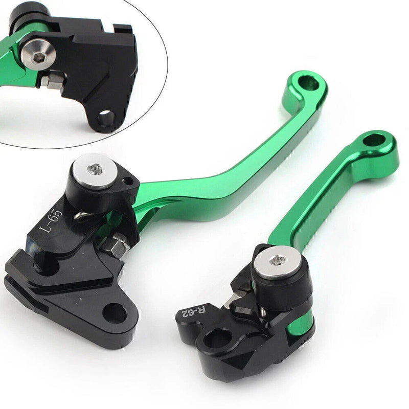 YAMAHA WR 250F WR 450F Green Pivot Brake Clutch Levers (2003-2023)