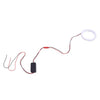 Car 70mm DRL COB LED Angel Eyes Halo Ring Headlight Lights