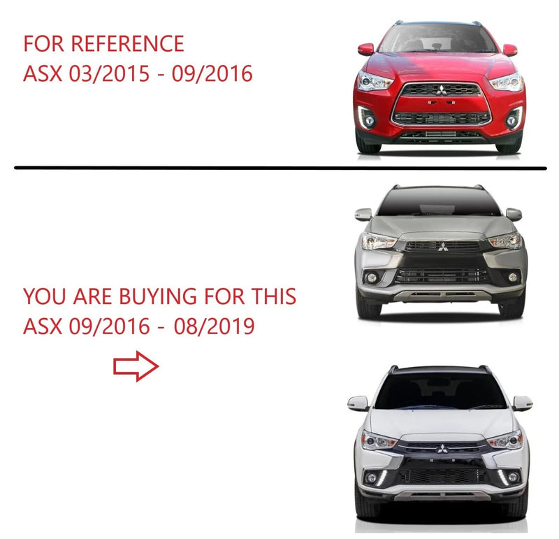 Mitsubishi ASX XC Chrome Upper Front Bar Mould Right Side (2009-2012)
