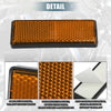 Motorcycle Orange 10 Pcs / Universal Self Adhesive Safety Spoke Reflective