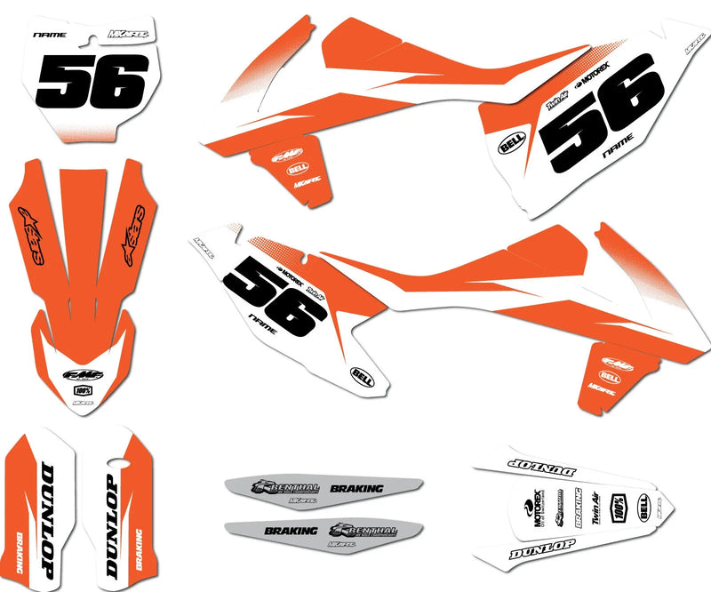 KTM SX Sticker Kit 2016-2018 - Groove Style Graphics