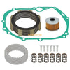 Kawasaki KLX110 3x Clutch Gasket&Friction Plates&Oil Filter (2002–2024)