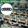 Oil Seal 32x52x8mm Rotary Shaft Seal NBR Rubber Black 5 Pcs