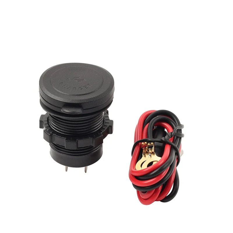 Car Boat RV Red 12V 24V 3.0 QC PD Type C USB Fast Charger Socket