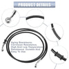Motorcycle Brake Line 74.8" 10mm Stainless Steel Black