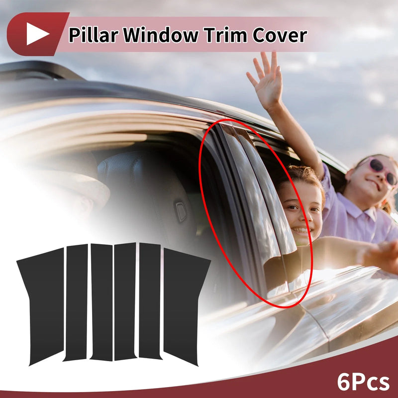 Toyota Veloz 6 Pcs Car Door Pillar Window Trim (2022–2025)