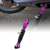 Universal Motorcycle Kickstand Side Support Purple