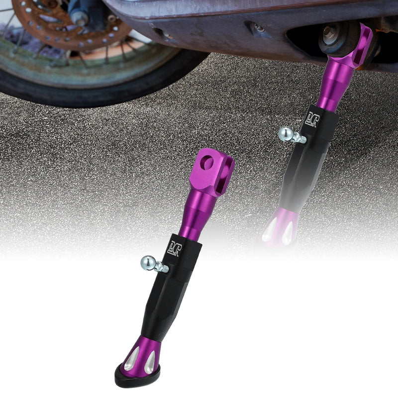 Universal Motorcycle Kickstand Side Support Purple