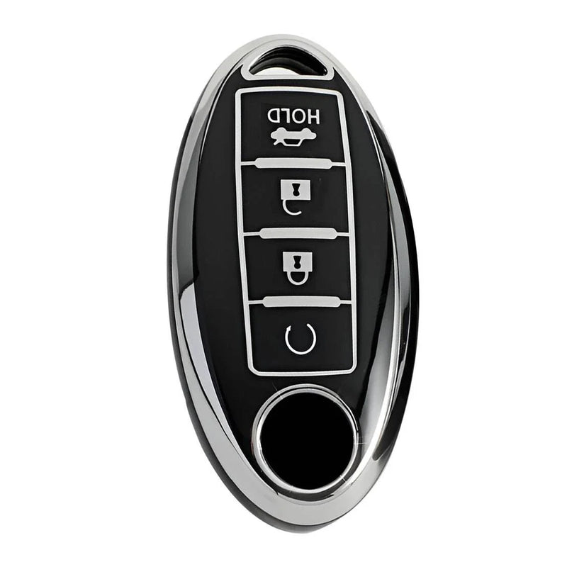 Nissan Murano, Versa, Note TPU 4-Button Key Shell Housing Cover (2015-2023)