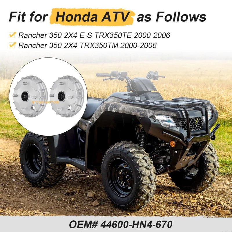 Honda Rancher 350 2x4 TRX350TE 2 x Front Brake Drums (2000–2006)