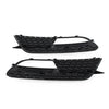 Audi A5 2 x Front Bumper Black Fog Light Grille Cover (2012-2016)