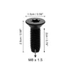 Jeep Wrangler CJ7 YJ TJ Tailgate Door Bolts 8pcs Car Screws (76-06)