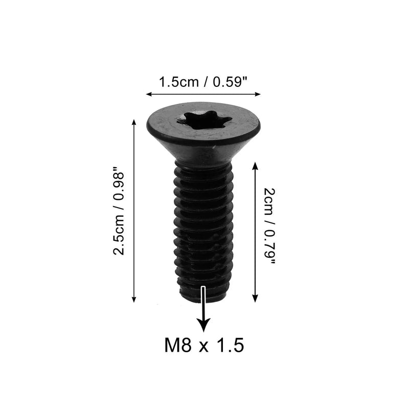 Jeep Wrangler CJ7 YJ TJ Tailgate Door Bolts 8pcs Car Screws (76-06)