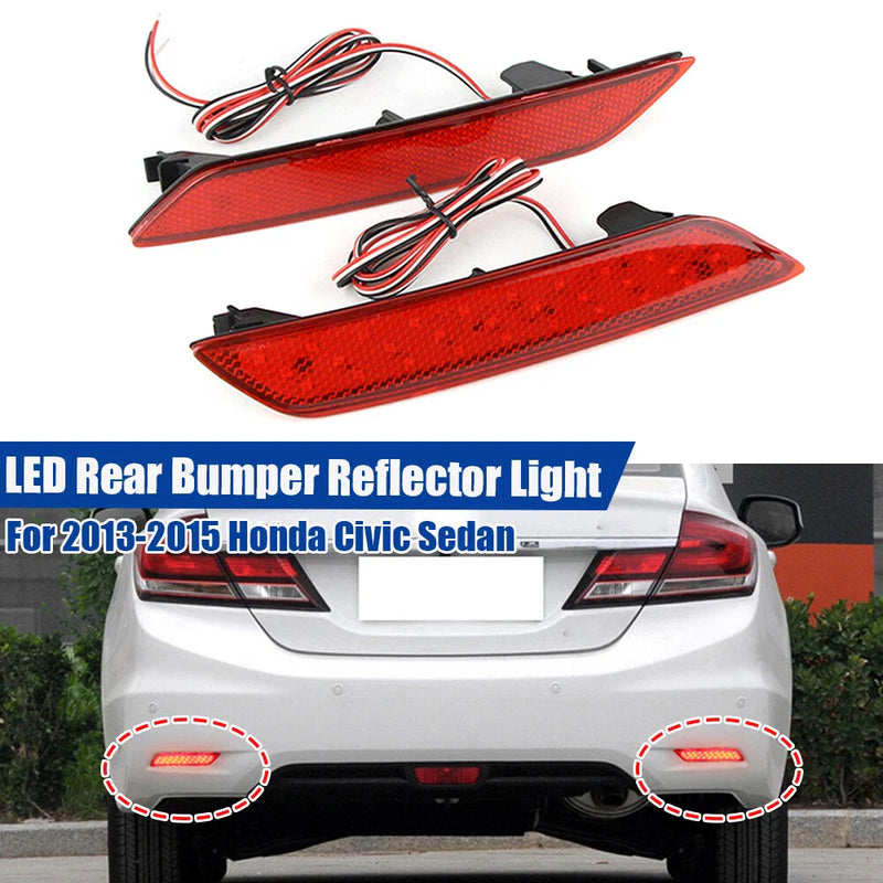 Honda Civic Sedan Parking Lamp Bumper Reflector Brake Light (2013–2015)