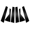Kia Seltos 6 x Glossy Black Door Window Pillar Post Covers (2020-2023)