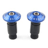Dirt Bike Motor - Blue Handle Bar End Weights 7/8''