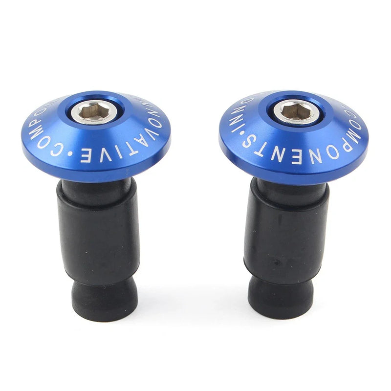 Dirt Bike Motor - Blue Handle Bar End Weights 7/8''