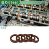 Oil Seal 22.4x30.4x4.5mm Brown 5 Pcs