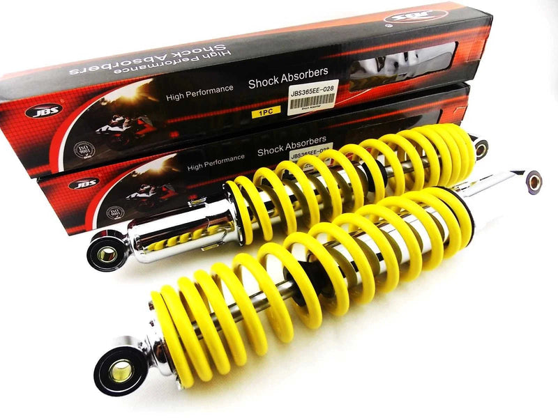 Honda XL175 365mm JBS Yellow/Chrome Shock Absorbers