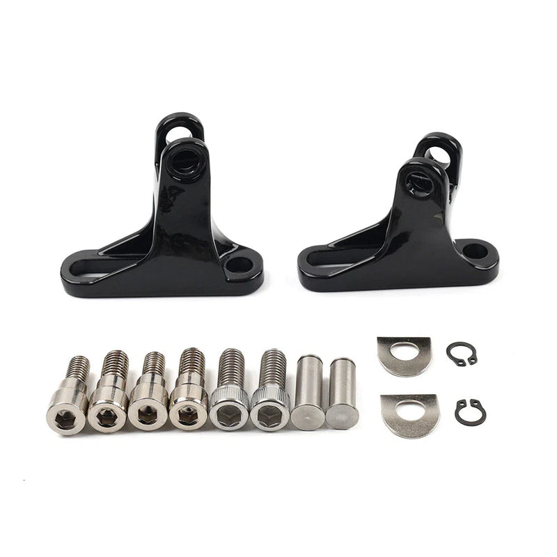 Harley Touring Street Road Glide Rear Passenger Footpeg Mini Mount Black (93-23)