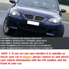 BMW E60 E61 5-Series (2003-2010) Matte Black 2 x Front Kidney Grille Covers