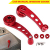 Truck Pickup Door - Red 2 x Billet Aluminum Window Crank Handles