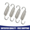 Universal 4 x Motorcycle Muffler Exhaust Pipe Spring 2.17" Silver Tone