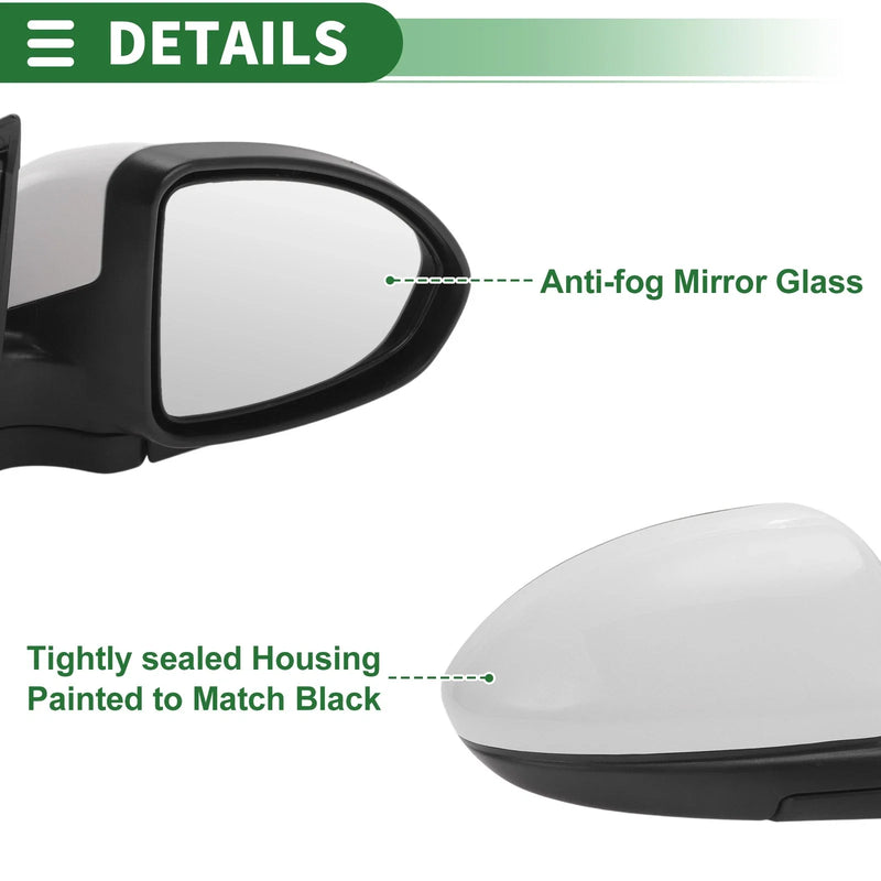 Chevrolet Cruze (2011-2015) - 3 Pins Replacement Passenger Side Door Mirror