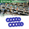 Oil Seal / 10x20x8mm / Rotary Shaft Seal TPU Blue 10 Pcs