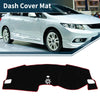 Honda Civic FL5 (2022-2024) Sun Protector Black Red Dashboard Cover Mat