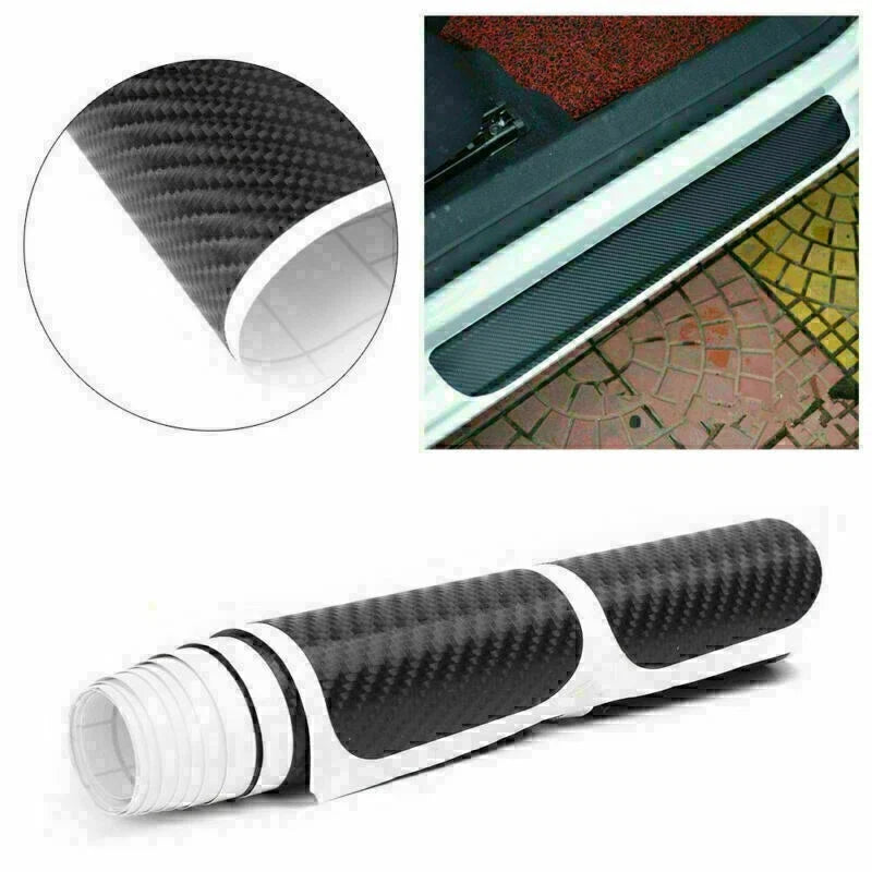 Dodge Honda 4D Carbon Fiber Car Door Scuff Sill Cover