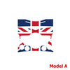 Mini Cooper Union Jack AC Button Center Console Sticker PET Decal Fit