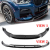BMW X3 X4 G01 G02 M Sport Carbon Front Bumper Splitter Lip (2018-2021)