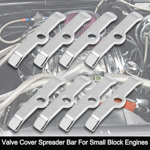 Chevy 283 305 327 Engines 3" Valve Cover Spreader Bar Hold Down Tabs