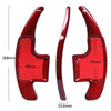 Ford Mustang Red Carbon Fiber Steering Wheel Paddle Shifters (2015-2017)