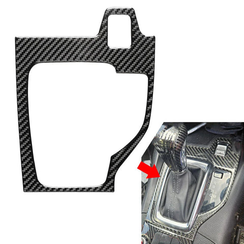 Mazda 3 Axela Carbon Fiber Black Gear Shift Panel Cover (2017-2018)