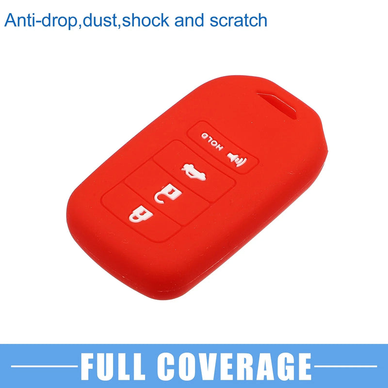 Honda Accord EX EXL EX-L (2013-2018) Black Red Smart Key Fob Cover