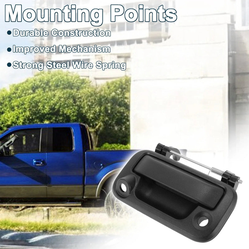 Ford F-150 F-250 F-350 Black Tailgate Handle Bezel with Key Hole (2004-2008)