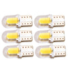 Various Models 6 x T10 194 168 W5W COB LED Canbus Yellow Car Width Light Bulbs