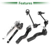 Mercury Milan 6 x Front Suspension Kit Tie Rod Ends & Sway Bar Links (2006-2009)