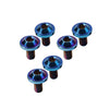 Bike Motorcycle - Blue 6 x M6x10mm Alloy Torx Head Screws